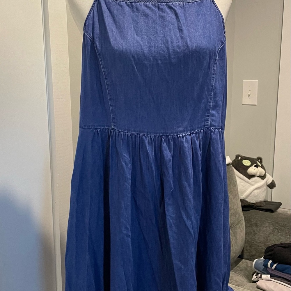 Blue Halter Dress